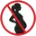 Icône femme enceinte interdite