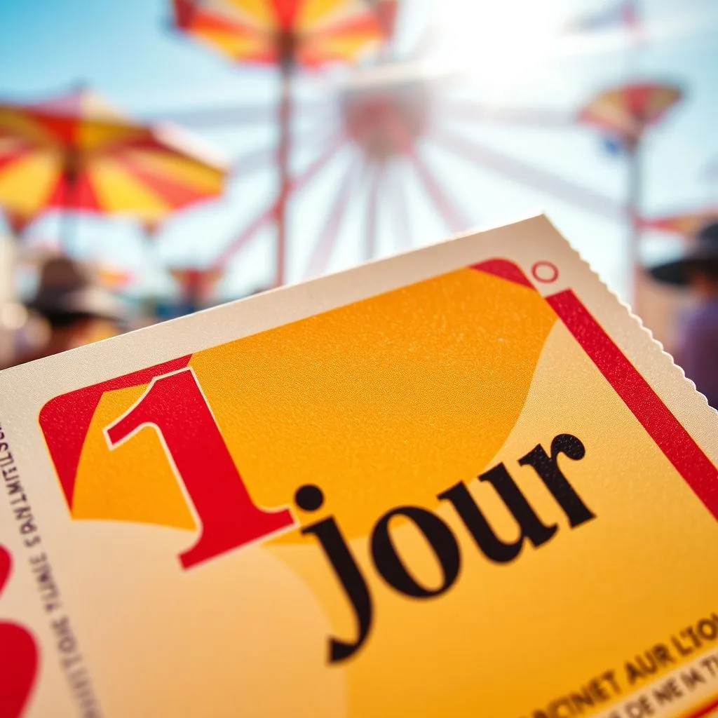 ticket d'entrée parc pour 1 jour